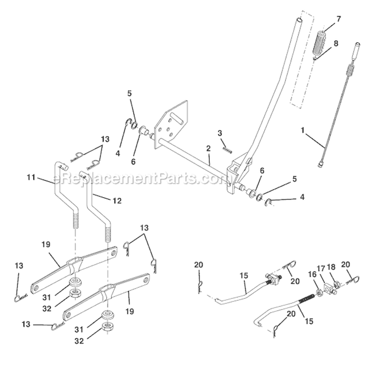 Page I Diagram and Parts List for WE14542L  Weed Eater Lawn Tractor